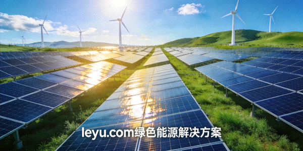 leyu.com绿色能源解决方案中的太阳能发电场